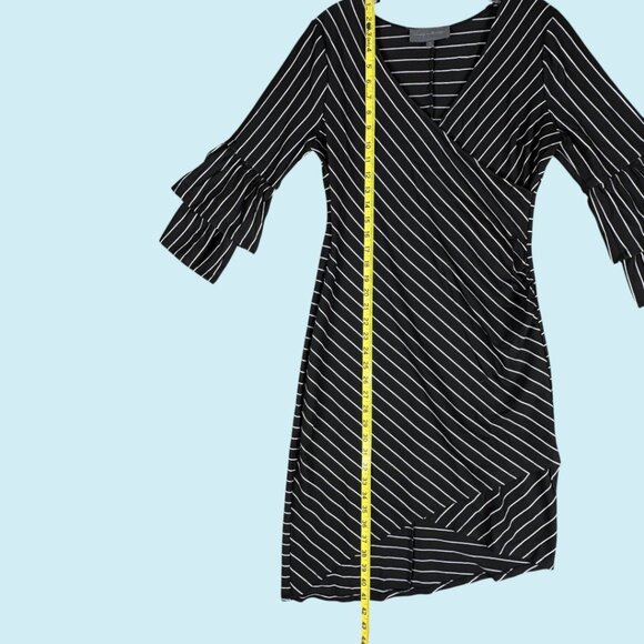 Anthropologie Sunday in Brooklyn Dress Medium Black Striped Bell Sleeve NWOT - Picture 10 of 10